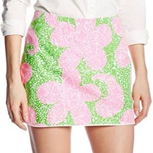Lilly Pulitzer Cosette Skort in Limeade Cheat Ya